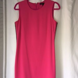 BCBGMaxAzria pink dress with silver beaded sides